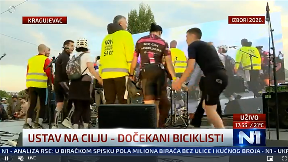 Biciklisti dočekani kao heroji